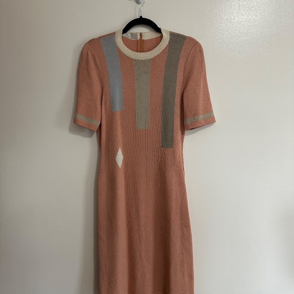 Vintage Dresses & Skirts - Vintage Barbara Koto Short Sleeve Sweater Dress, Mid-Century, Small